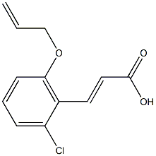 3-[2-chloro-6-(prop-2-en-1-yloxy)phenyl]prop-2-enoic acid Struktur