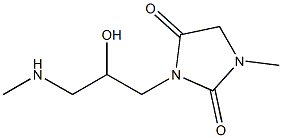 3-[2-hydroxy-3-(methylamino)propyl]-1-methylimidazolidine-2,4-dione Struktur