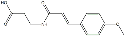 3-[3-(4-methoxyphenyl)prop-2-enamido]propanoic acid Struktur