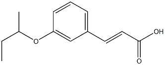 3-[3-(butan-2-yloxy)phenyl]prop-2-enoic acid Struktur