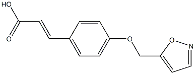 3-[4-(1,2-oxazol-5-ylmethoxy)phenyl]prop-2-enoic acid Struktur