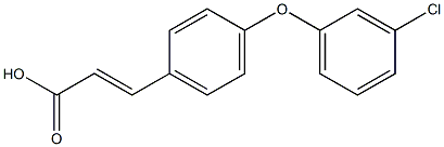 3-[4-(3-chlorophenoxy)phenyl]prop-2-enoic acid Struktur