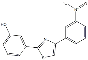 3-[4-(3-nitrophenyl)-1,3-thiazol-2-yl]phenol Struktur