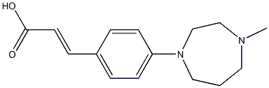 3-[4-(4-methyl-1,4-diazepan-1-yl)phenyl]prop-2-enoic acid Struktur