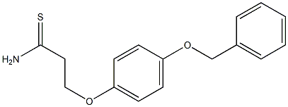 3-[4-(benzyloxy)phenoxy]propanethioamide Struktur