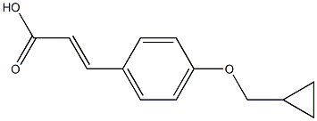 3-[4-(cyclopropylmethoxy)phenyl]prop-2-enoic acid Struktur