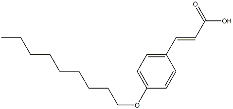 3-[4-(nonyloxy)phenyl]prop-2-enoic acid Struktur