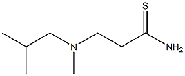 3-[methyl(2-methylpropyl)amino]propanethioamide Struktur