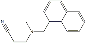 3-[methyl(naphthalen-1-ylmethyl)amino]propanenitrile Struktur