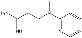 3-[methyl(pyridin-2-yl)amino]propanimidamide Struktur