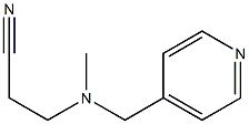 3-[methyl(pyridin-4-ylmethyl)amino]propanenitrile Struktur