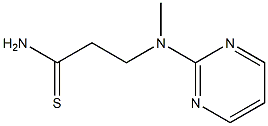 3-[methyl(pyrimidin-2-yl)amino]propanethioamide Struktur