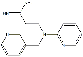 3-[pyridin-2-yl(pyridin-3-ylmethyl)amino]propanimidamide Struktur