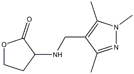 3-{[(1,3,5-trimethyl-1H-pyrazol-4-yl)methyl]amino}oxolan-2-one Struktur