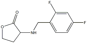 3-{[(2,4-difluorophenyl)methyl]amino}oxolan-2-one Struktur