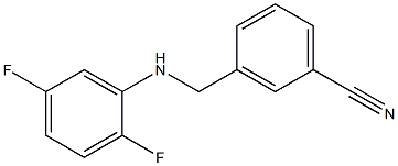 3-{[(2,5-difluorophenyl)amino]methyl}benzonitrile Struktur