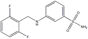 3-{[(2,6-difluorophenyl)methyl]amino}benzene-1-sulfonamide Struktur