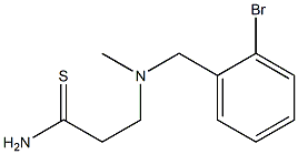 3-{[(2-bromophenyl)methyl](methyl)amino}propanethioamide Struktur