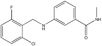 3-{[(2-chloro-6-fluorophenyl)methyl]amino}-N-methylbenzamide Struktur