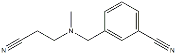 3-{[(2-cyanoethyl)(methyl)amino]methyl}benzonitrile Struktur