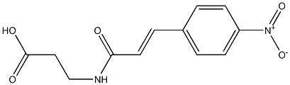 3-{[(2E)-3-(4-nitrophenyl)prop-2-enoyl]amino}propanoic acid Struktur