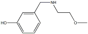 3-{[(2-methoxyethyl)amino]methyl}phenol Struktur