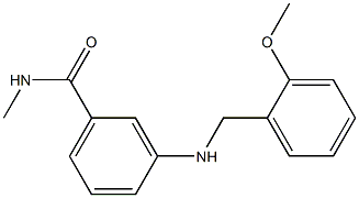 3-{[(2-methoxyphenyl)methyl]amino}-N-methylbenzamide Struktur