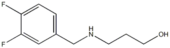 3-{[(3,4-difluorophenyl)methyl]amino}propan-1-ol Struktur