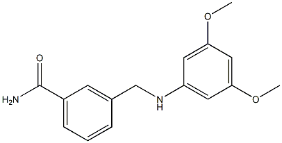 3-{[(3,5-dimethoxyphenyl)amino]methyl}benzamide Struktur