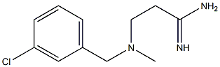 3-{[(3-chlorophenyl)methyl](methyl)amino}propanimidamide Struktur