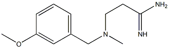 3-{[(3-methoxyphenyl)methyl](methyl)amino}propanimidamide Struktur