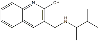 3-{[(3-methylbutan-2-yl)amino]methyl}quinolin-2-ol Struktur