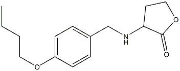 3-{[(4-butoxyphenyl)methyl]amino}oxolan-2-one Struktur