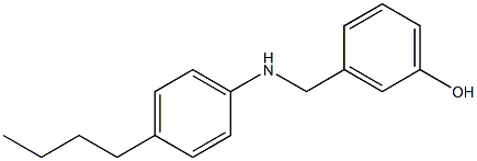 3-{[(4-butylphenyl)amino]methyl}phenol Struktur