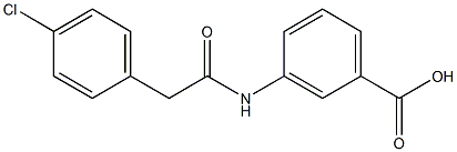 3-{[(4-chlorophenyl)acetyl]amino}benzoic acid Struktur