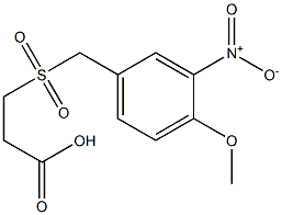 3-{[(4-methoxy-3-nitrophenyl)methane]sulfonyl}propanoic acid Struktur