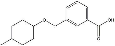 3-{[(4-methylcyclohexyl)oxy]methyl}benzoic acid Struktur