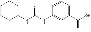 3-{[(cyclohexylamino)carbonyl]amino}benzoic acid Struktur