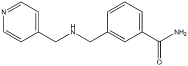 3-{[(pyridin-4-ylmethyl)amino]methyl}benzamide Struktur