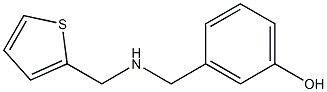 3-{[(thiophen-2-ylmethyl)amino]methyl}phenol Struktur