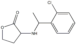 3-{[1-(2-chlorophenyl)ethyl]amino}oxolan-2-one Struktur