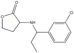 3-{[1-(3-chlorophenyl)propyl]amino}oxolan-2-one Struktur