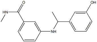 3-{[1-(3-hydroxyphenyl)ethyl]amino}-N-methylbenzamide Struktur