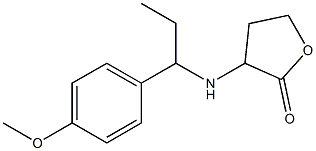 3-{[1-(4-methoxyphenyl)propyl]amino}oxolan-2-one Struktur