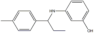 3-{[1-(4-methylphenyl)propyl]amino}phenol Struktur