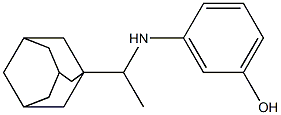 3-{[1-(adamantan-1-yl)ethyl]amino}phenol Struktur