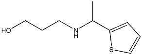 3-{[1-(thiophen-2-yl)ethyl]amino}propan-1-ol Struktur