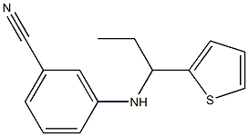 3-{[1-(thiophen-2-yl)propyl]amino}benzonitrile Struktur