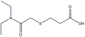 3-{[2-(diethylamino)-2-oxoethyl]thio}propanoic acid Struktur