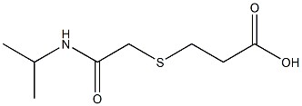 3-{[2-(isopropylamino)-2-oxoethyl]thio}propanoic acid Struktur